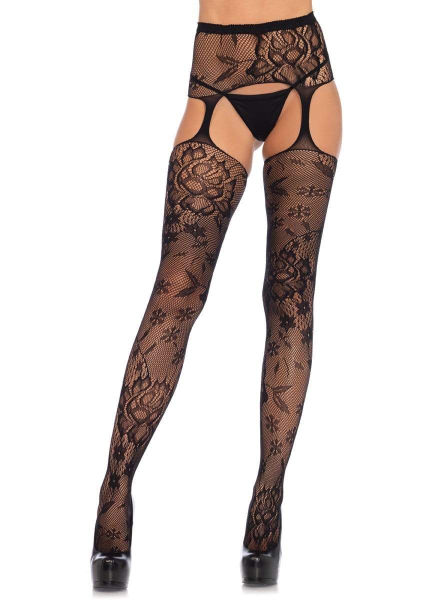 1082 Floral Lace Stocking