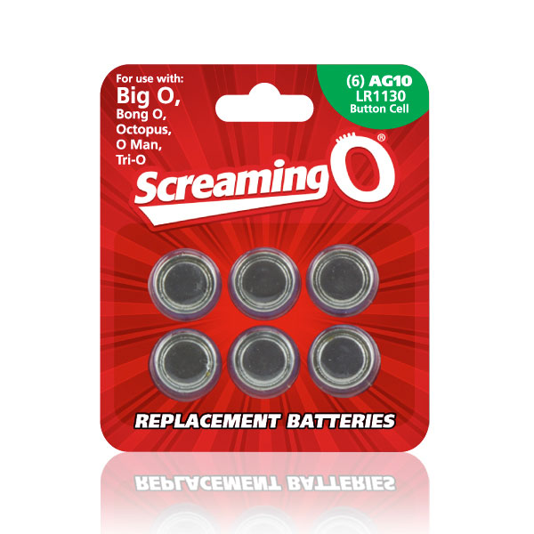 Screaming O - 6 Pack Batteries AG10