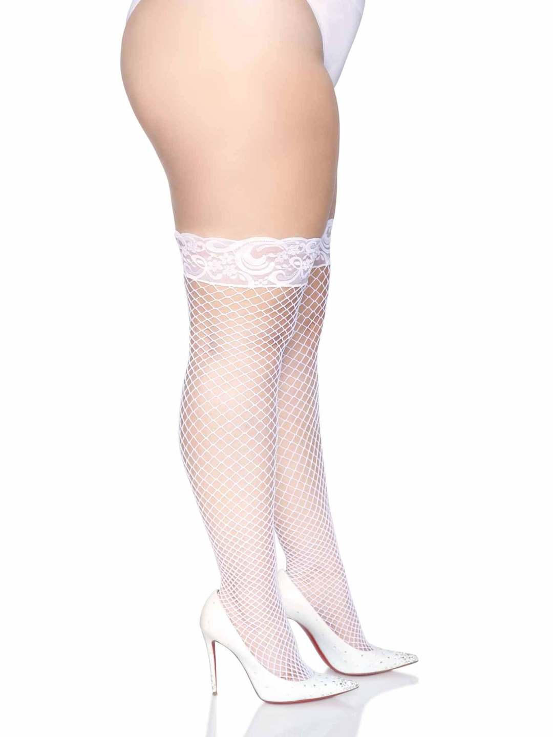 9201 Stay Up Fishnet Thigh Highs