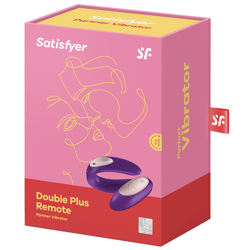 Satisfyer Double Plus Remote Partner Vibe Purple