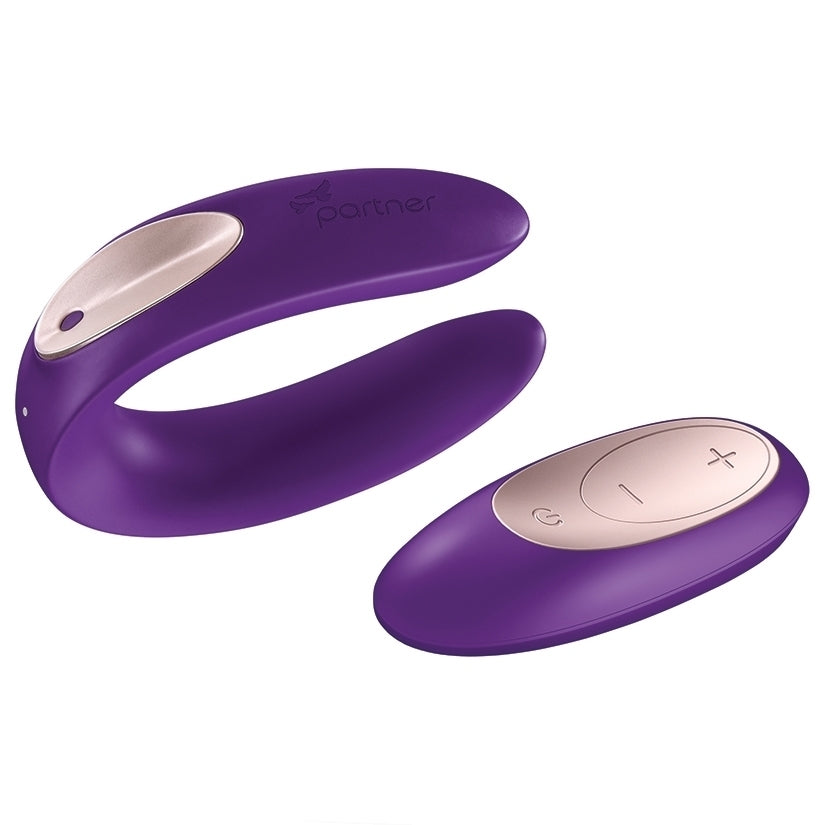 Satisfyer Double Plus Remote Partner Vibe Purple