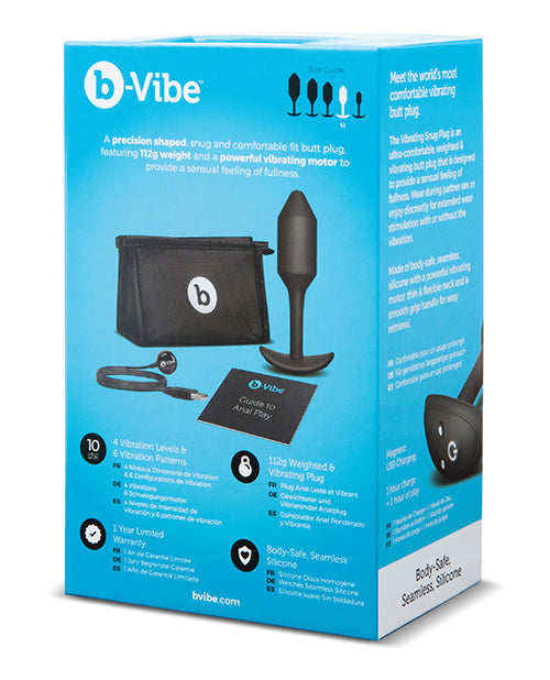 b-Vibe Vibrating Weighted Snug Plug Medium