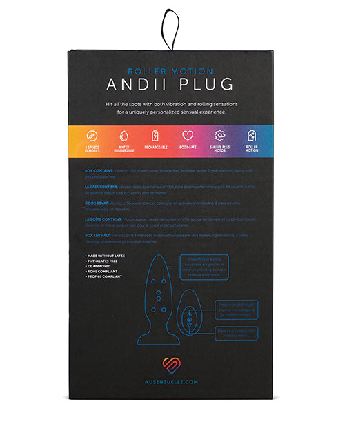 Nu Sensuelle Andii Vertical Roller Motion Butt Plug Nu Sensuelle Andii Vertical Roller Motion Butt Plug