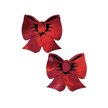 Pastease Coverage Holographic Bow Red