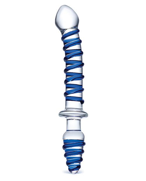 Glas 10" Mr. Swirly Double Ended Glass Dildo & Plug