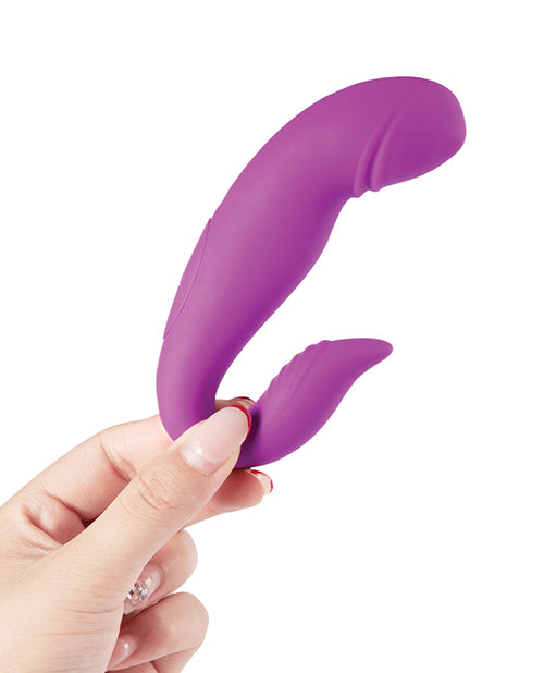 Dolphin Rolling G Spot Vibrator & Clitoral Stimulator - Purple
